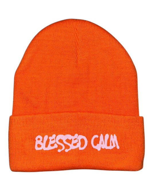 Blessed Calm Beanie - Orange